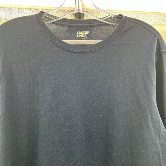 Lands' End Men's Long Sleeve Tee Navy Size Medium Tall - Picture 5 of 9